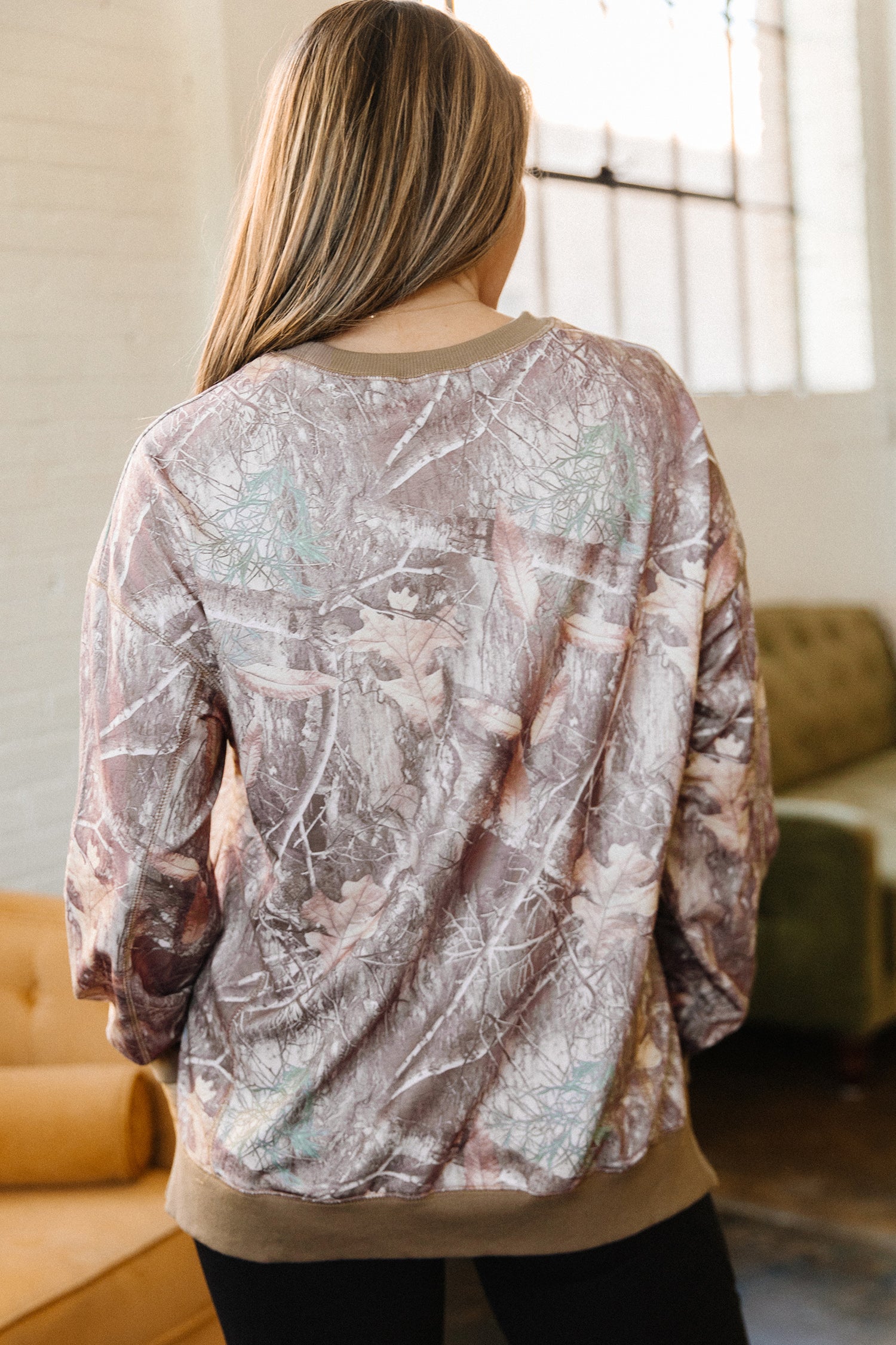 Camo Print Sweatshirt