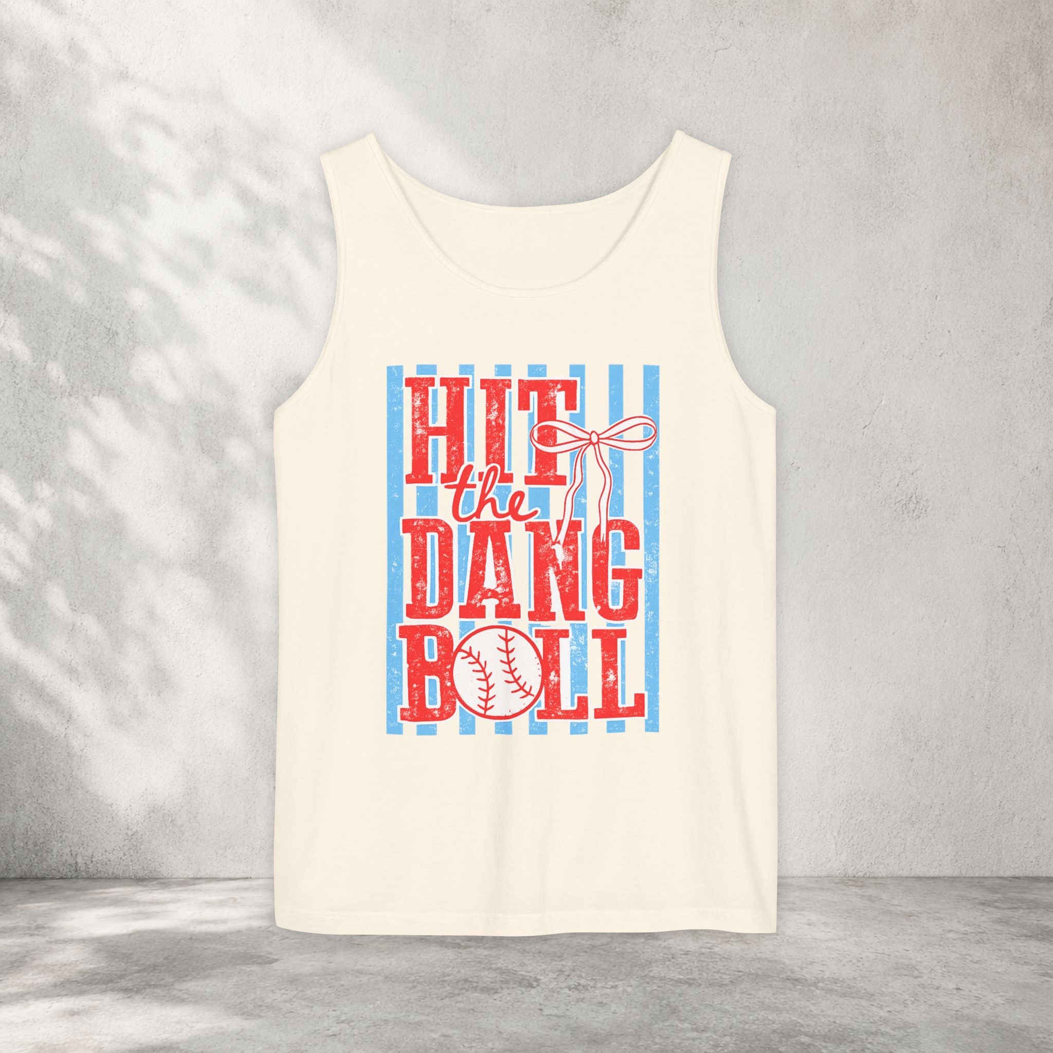 Hit the Dang Ball Baseball Tank Top