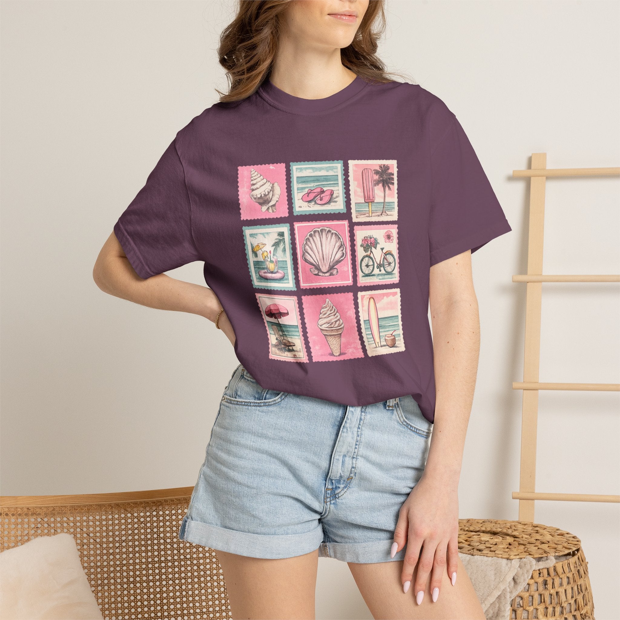 Vintage Beach Icons T-Shirt