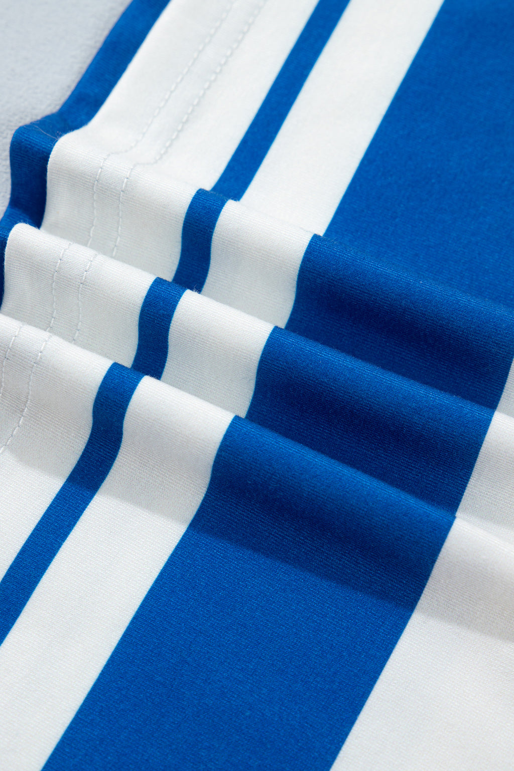 Blue Stripe USA Half Sleeve Loose Top