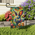 Colorful Bunny Garden Flag