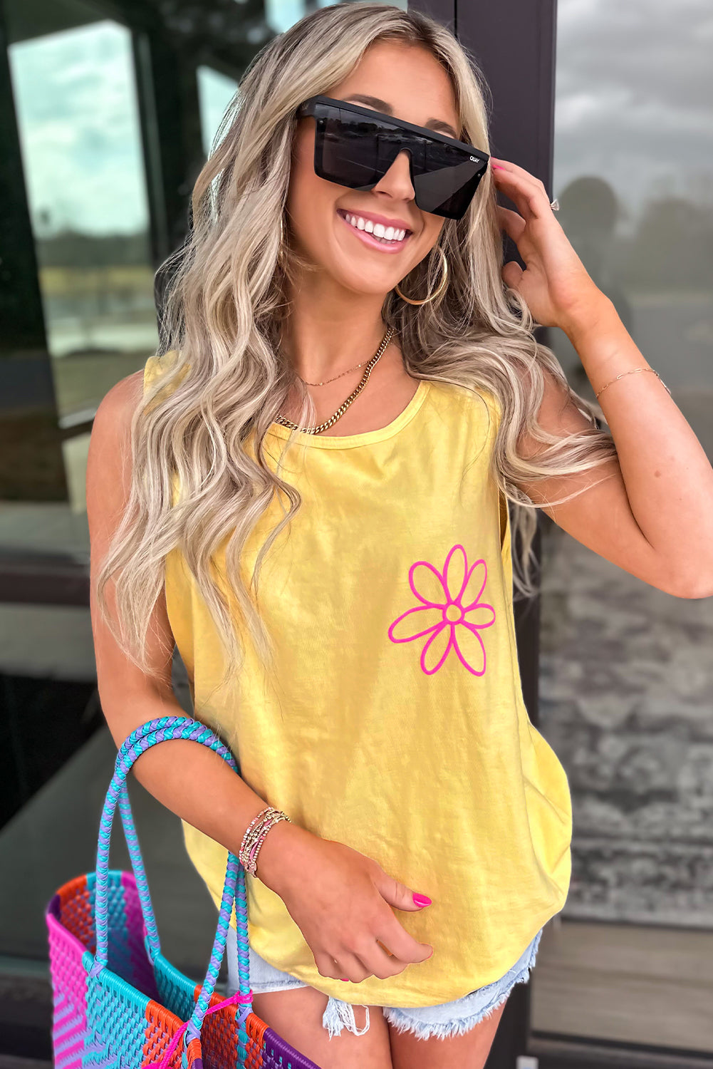 Graphic Casual Tank Top