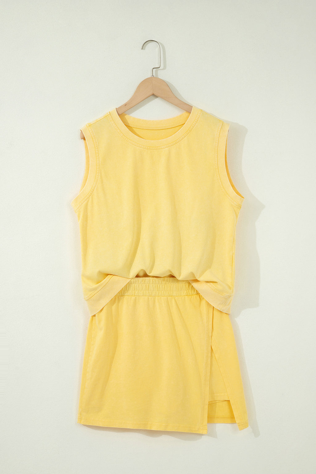 2 Pieces Mineral Wash Cotton Set