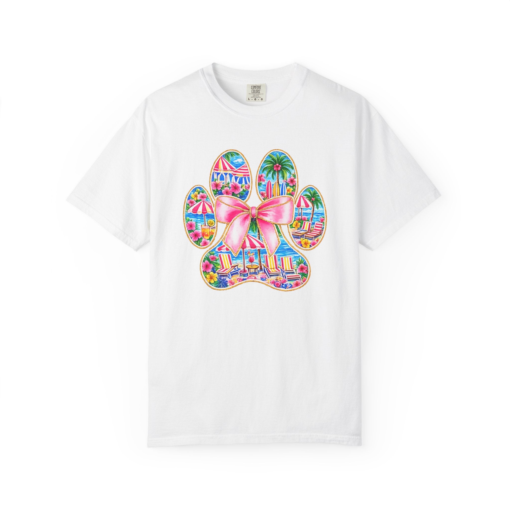 Beach Paw Print T-Shirt