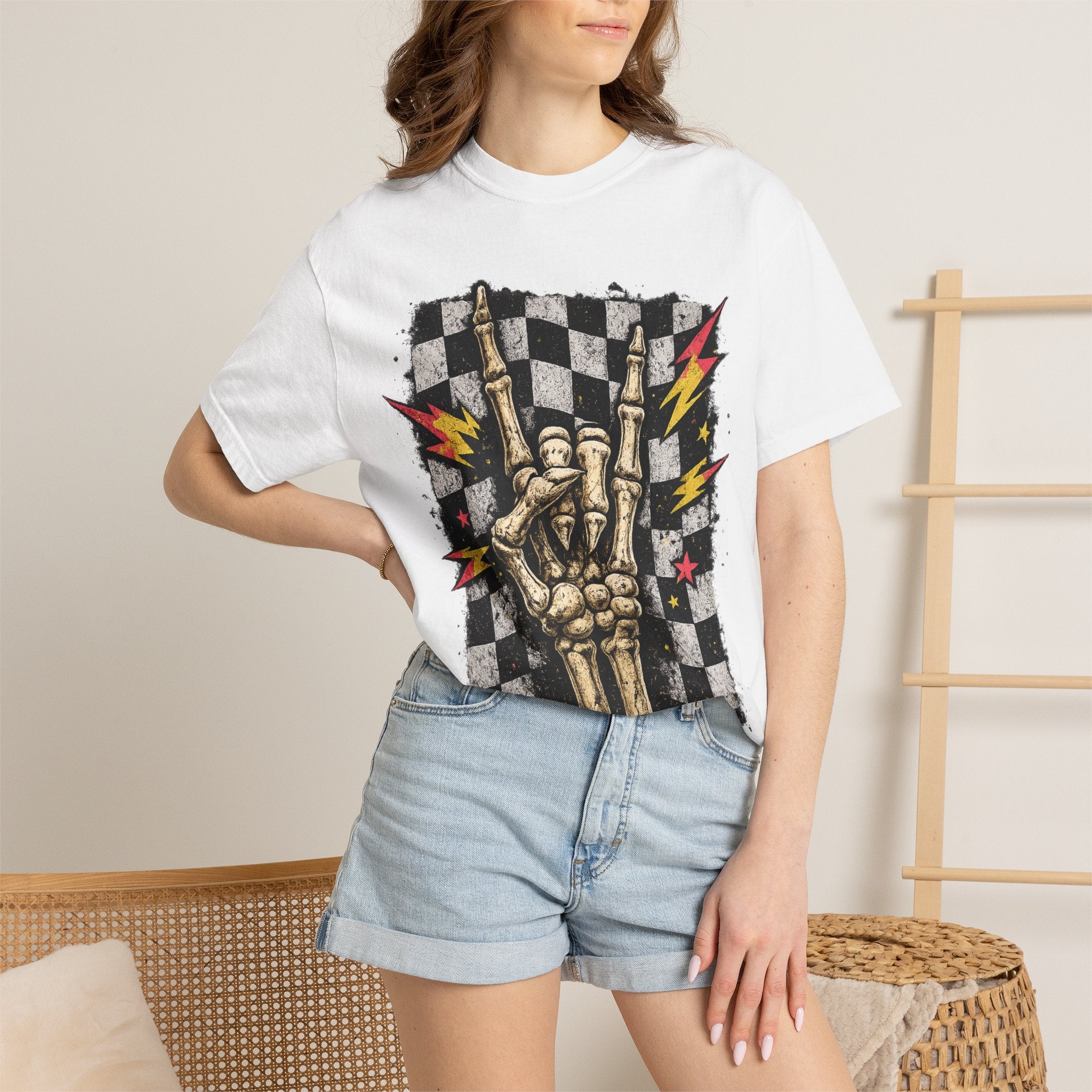 Skeleton Hand Rock T-Shirt