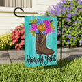 Howdy Y'all Cowboy Boot Floral Garden Flag