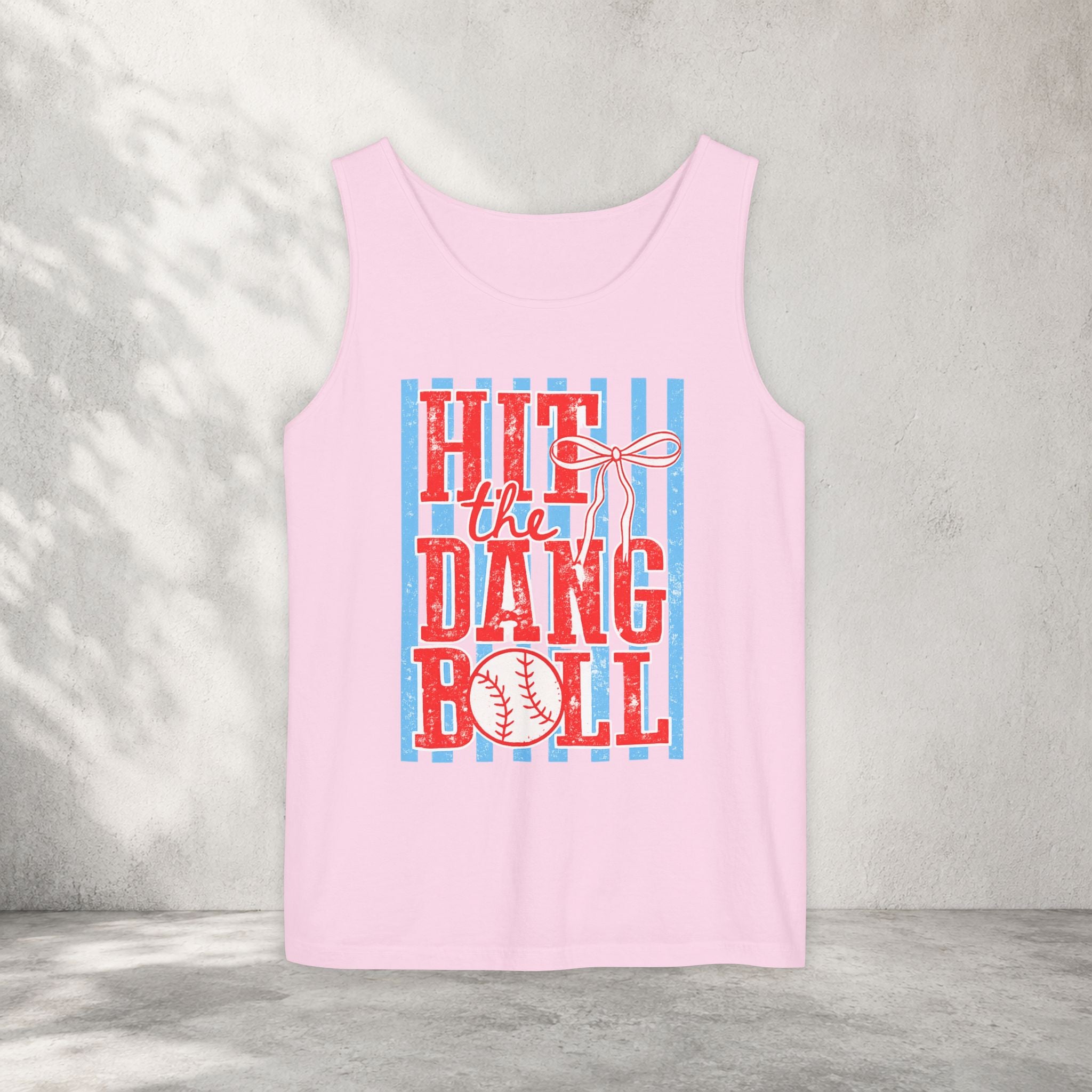 Hit the Dang Ball Baseball Tank Top