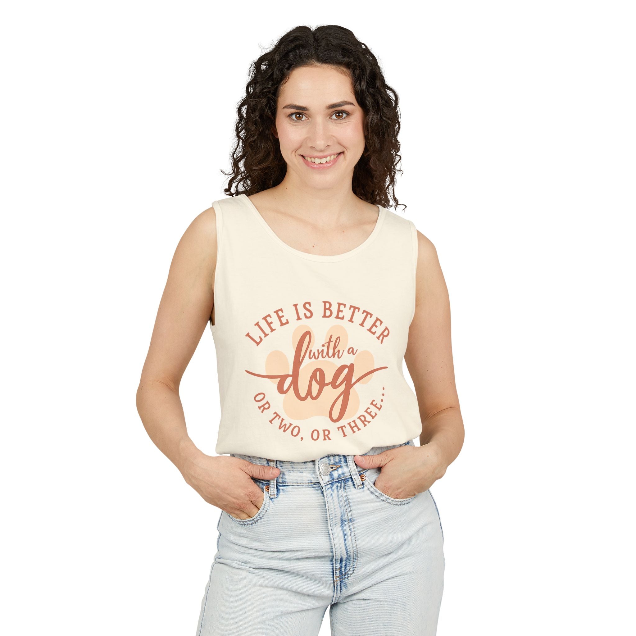 Life Is Better With a Dog Or Two, Or Three Tank Top
