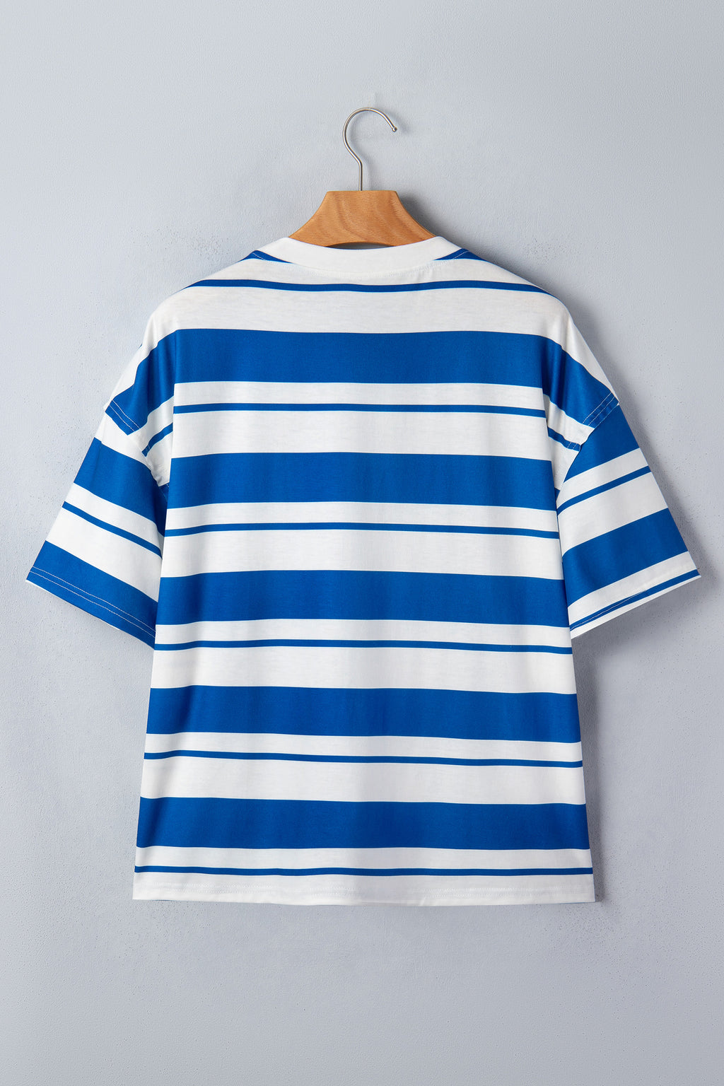 Blue Stripe USA Half Sleeve Loose Top