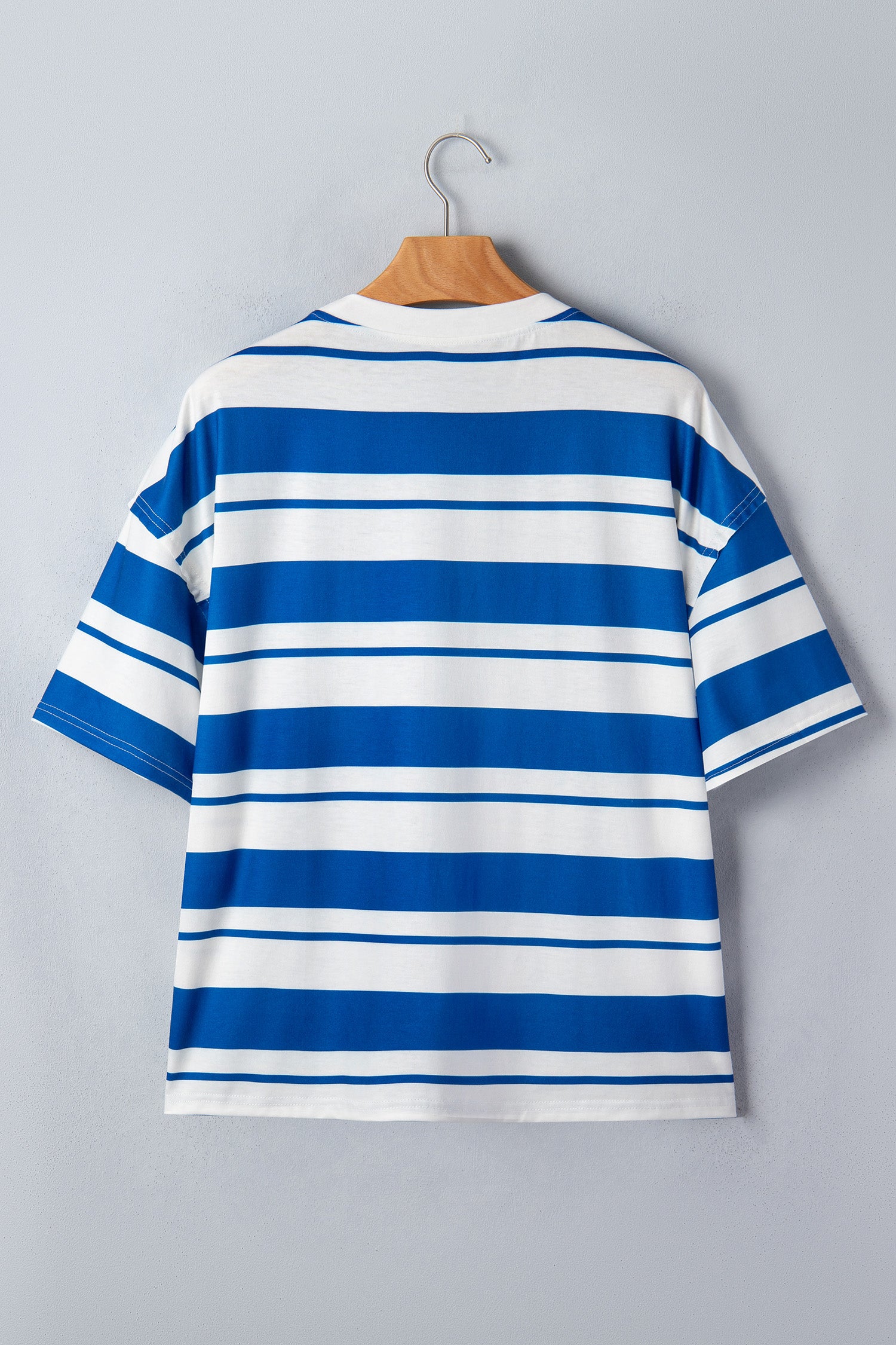 Blue Stripe USA Half Sleeve Loose Top