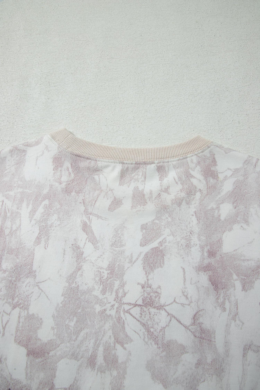 Gray Woodland Camo Print Raw Edge Cropped Set