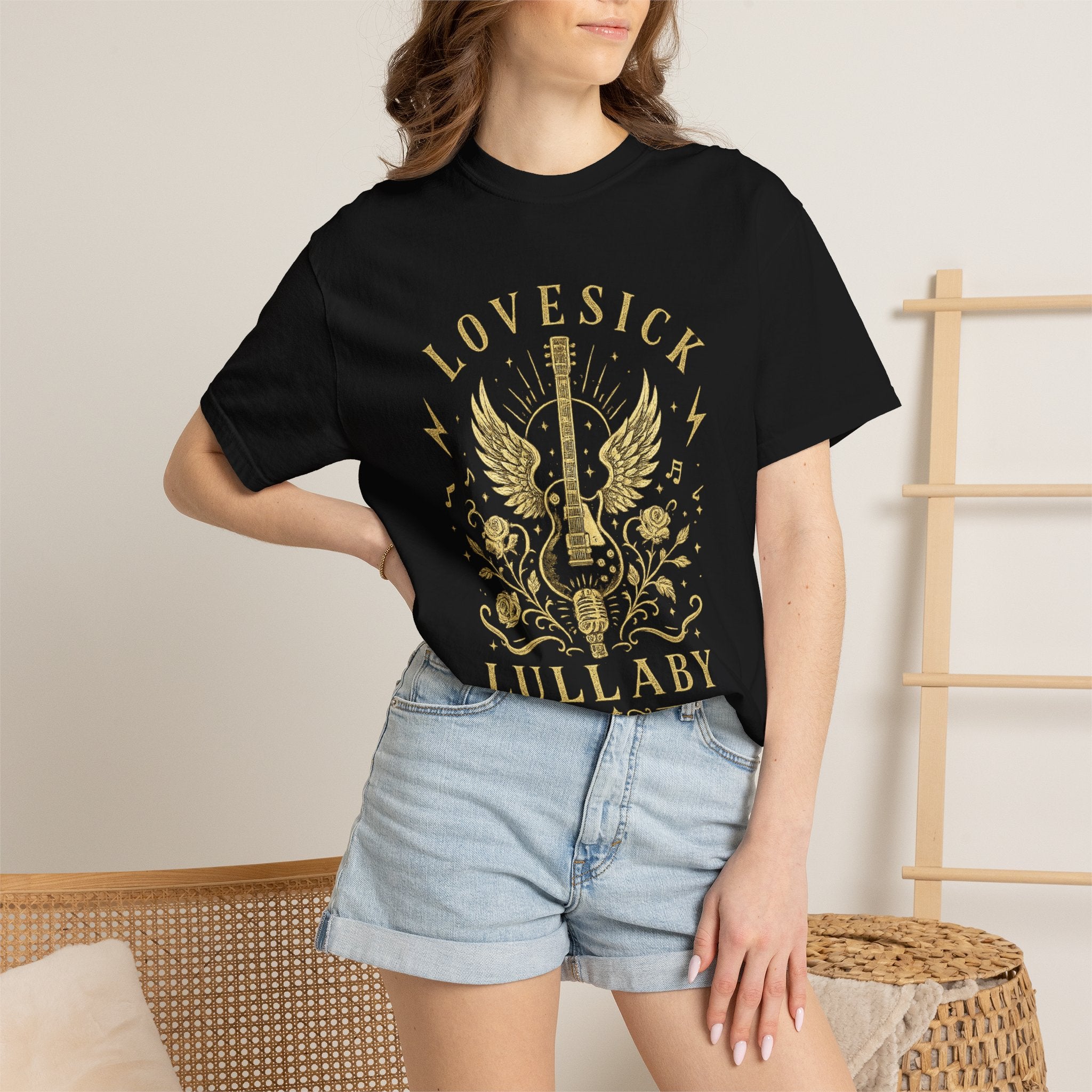 Lovesick Lullaby Guitar T Shirt