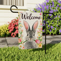 Welcome Bunny Garden Flag