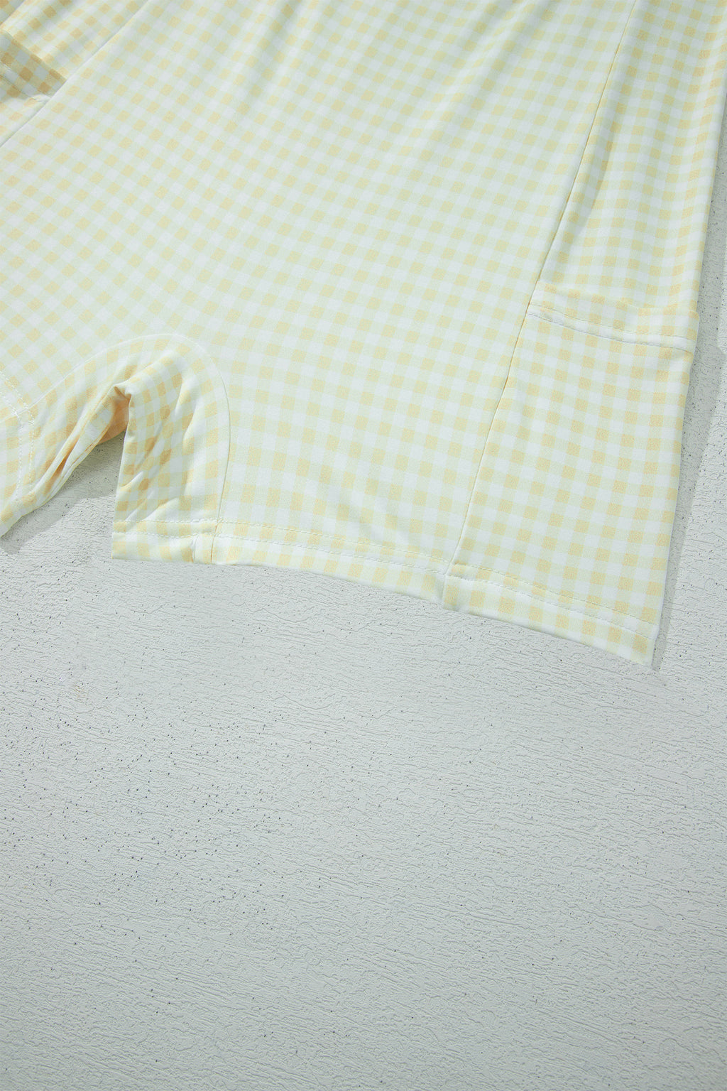 Gingham Contrast Patchwork Loose Mini Dress