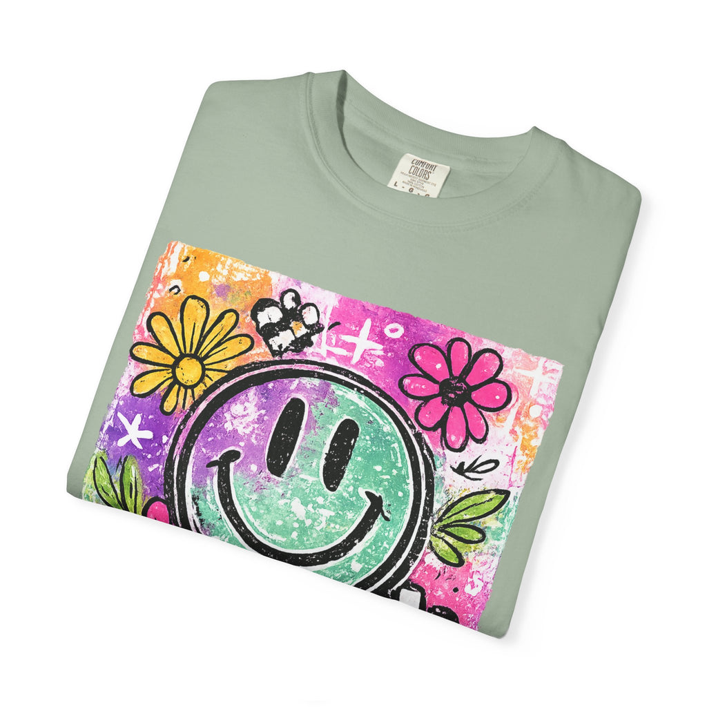 Smiley Flower Graphic T-Shirt