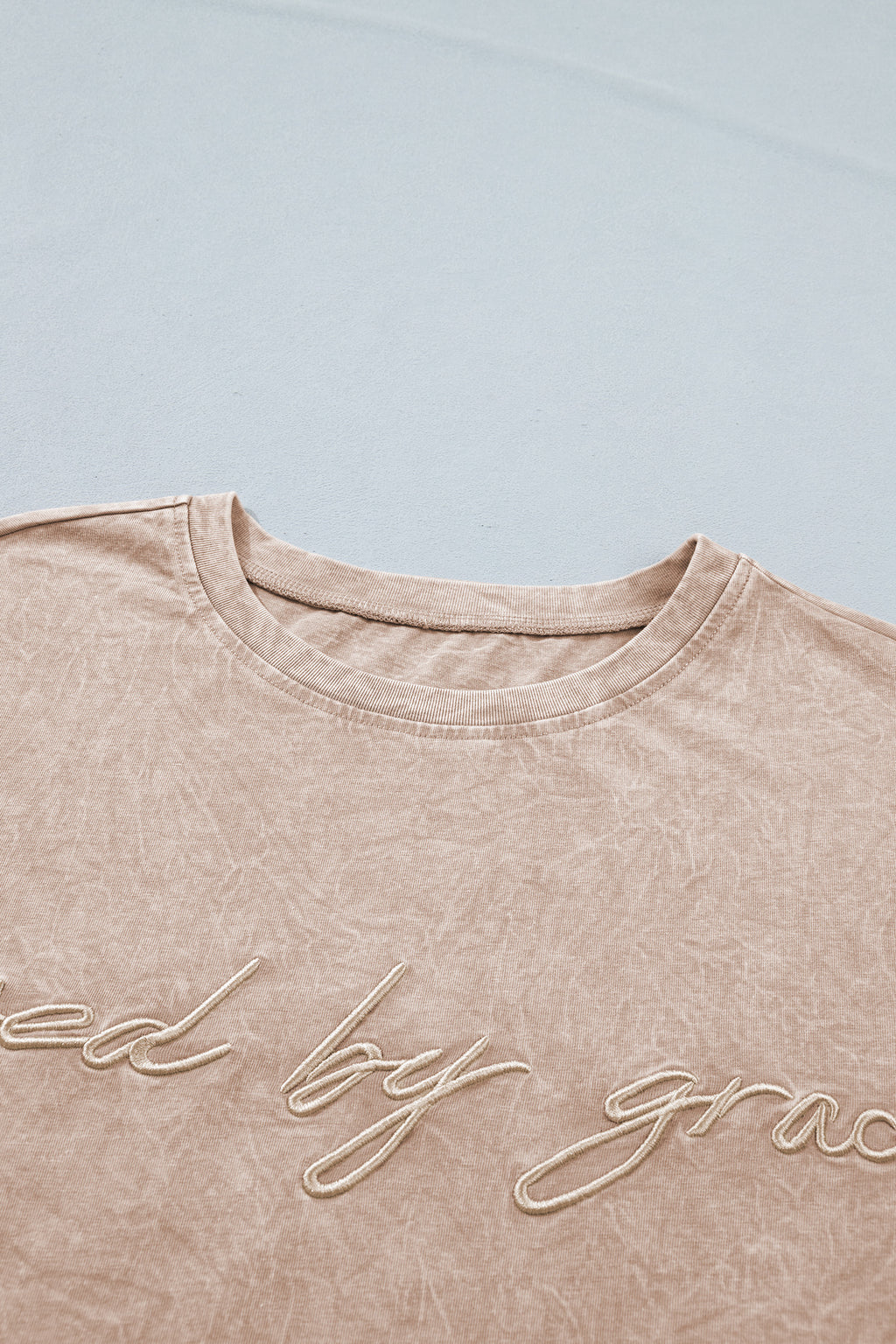 Casual saved by grace Mineral Washed Cotton Top