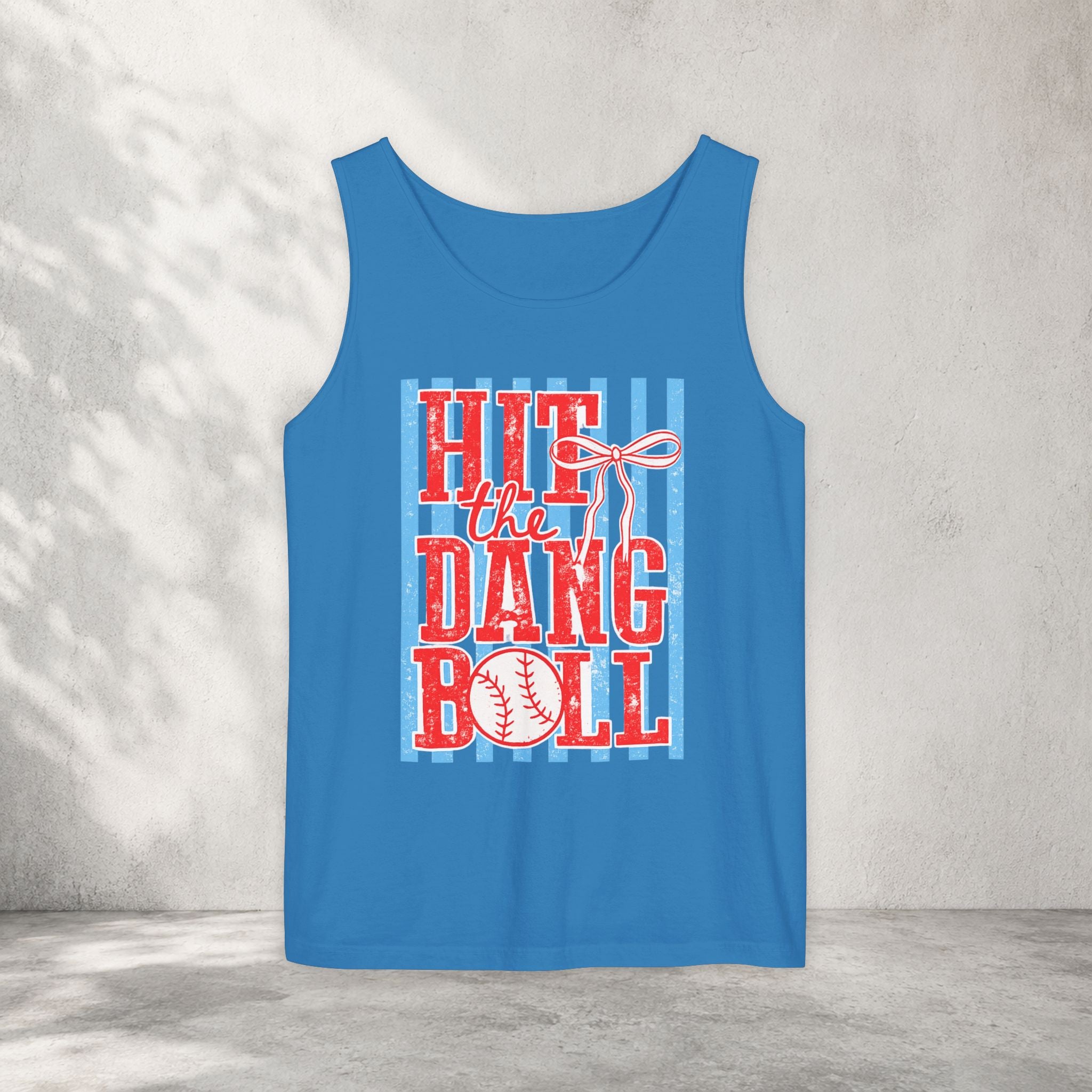 Hit the Dang Ball Baseball Tank Top