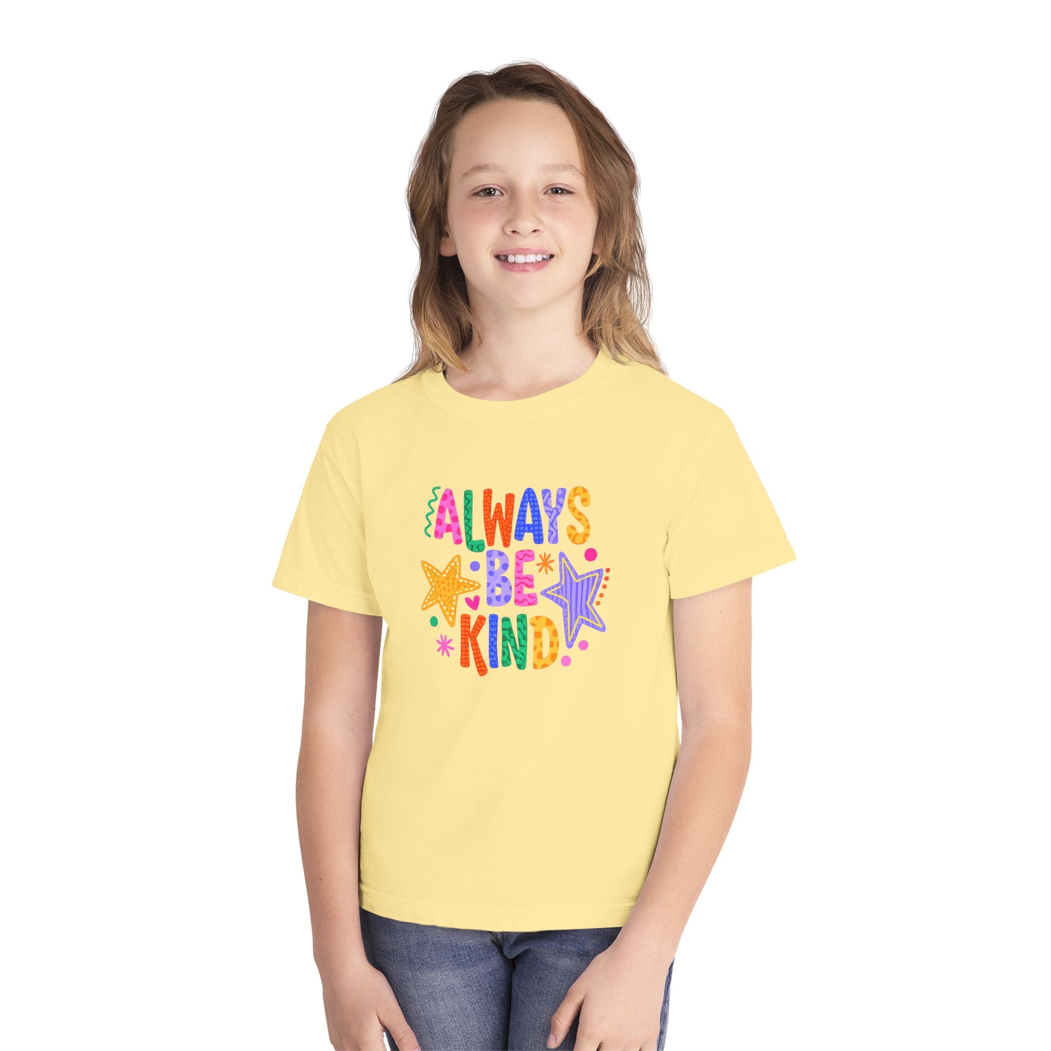 "Always Be Kind" Colorful Stars Kids T-Shirt