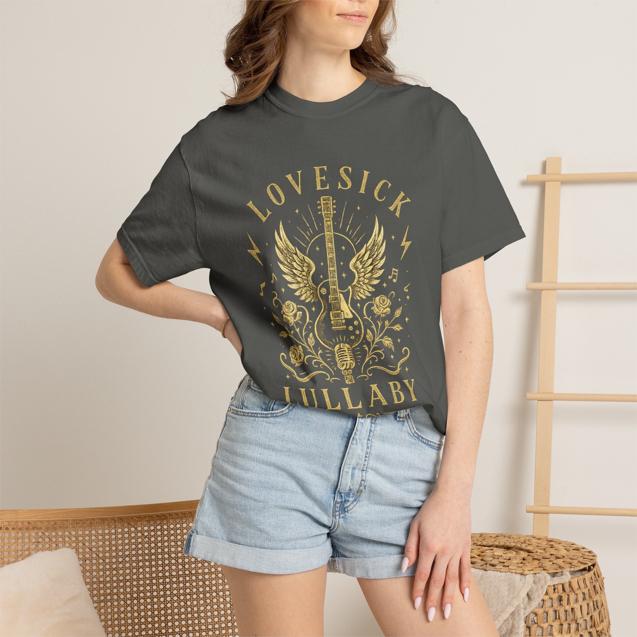 Lovesick Lullaby Guitar T Shirt