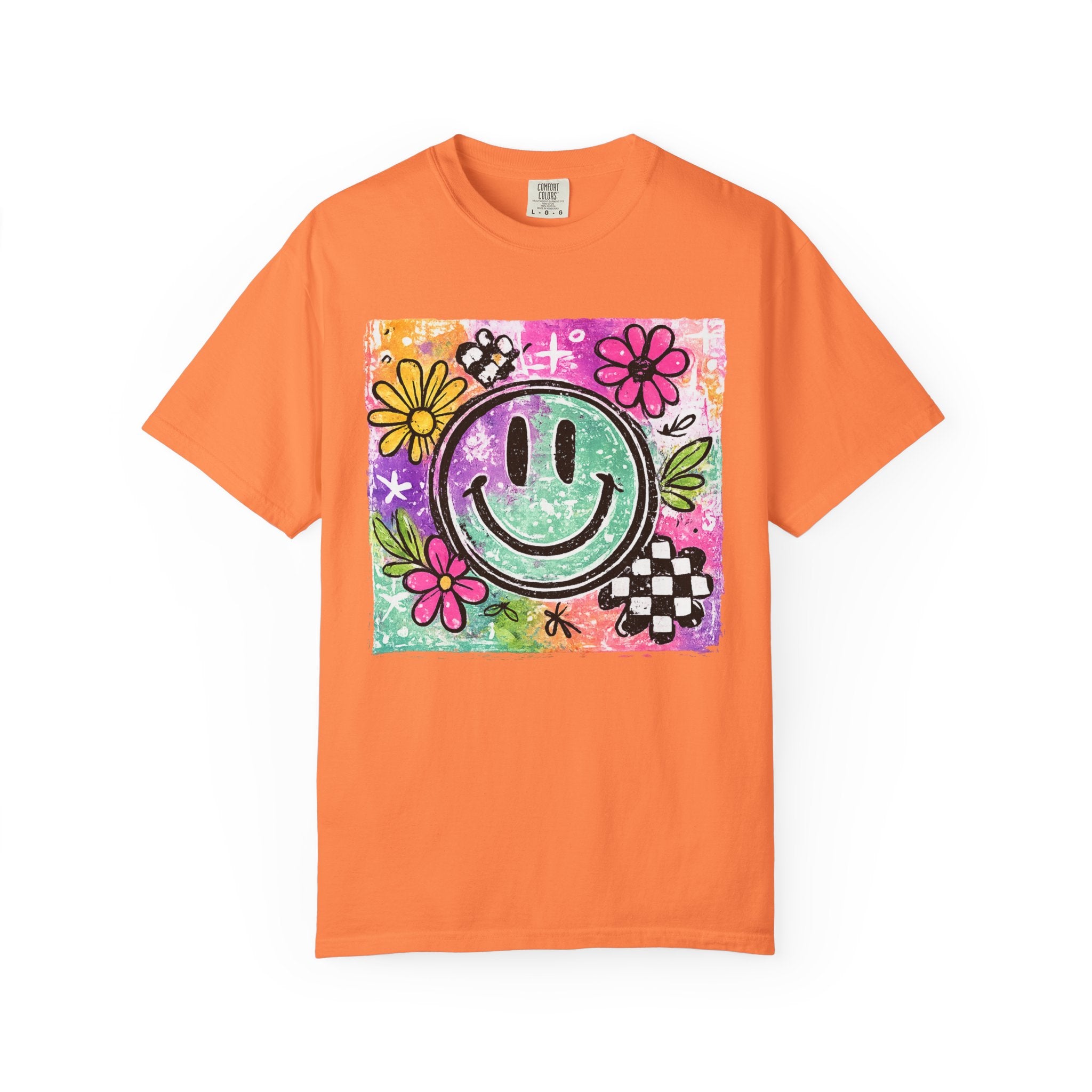Smiley Flower Graphic T-Shirt