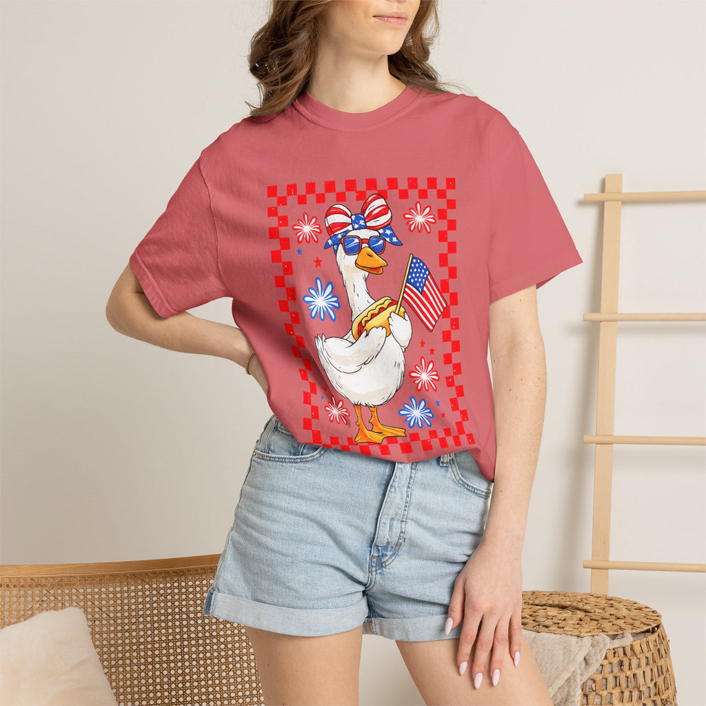 Patriotic Goose Graphic T-Shirt