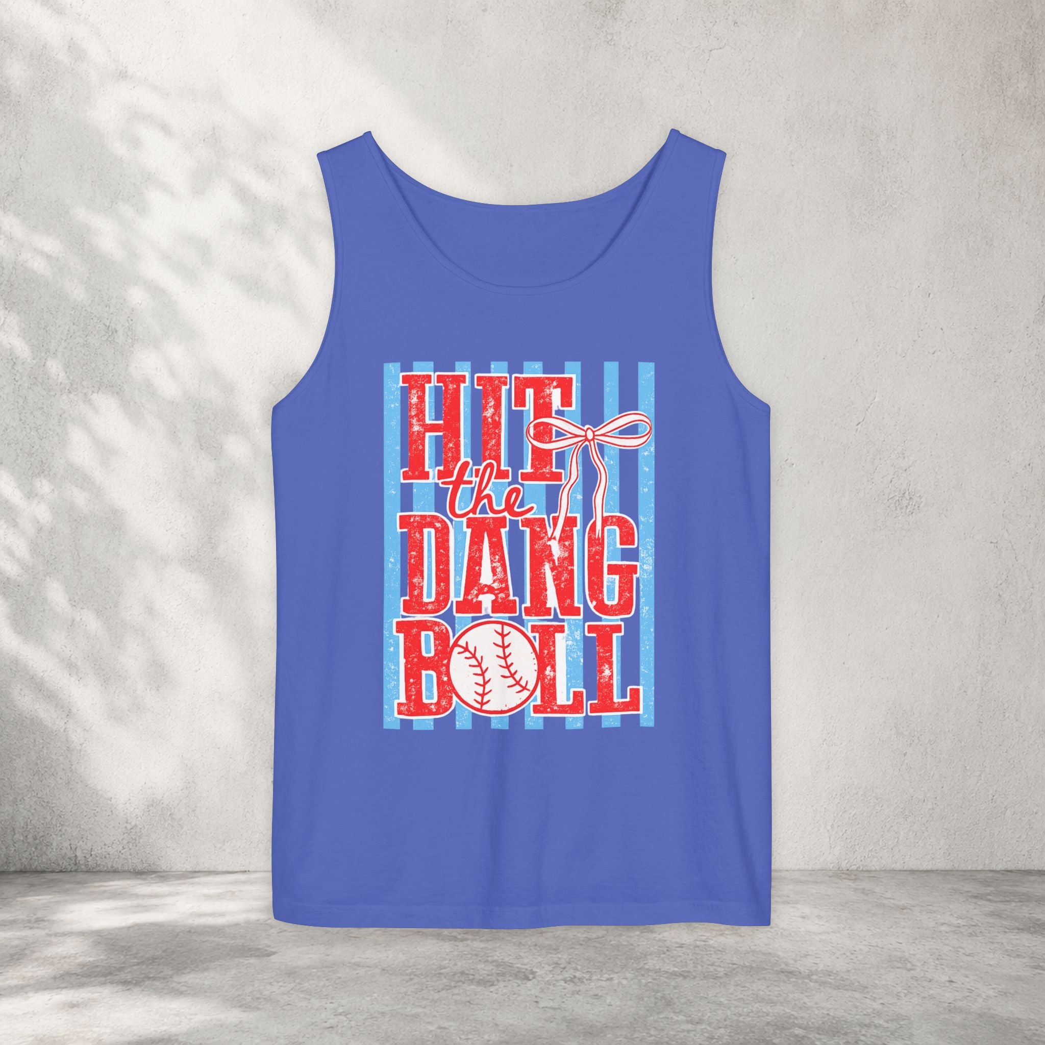Hit the Dang Ball Baseball Tank Top