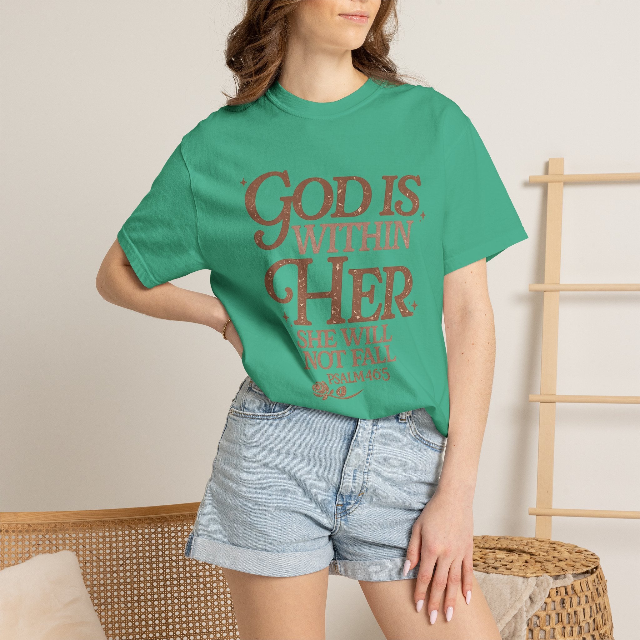 God Is Within Her Psalm 46:5 T-Shirt