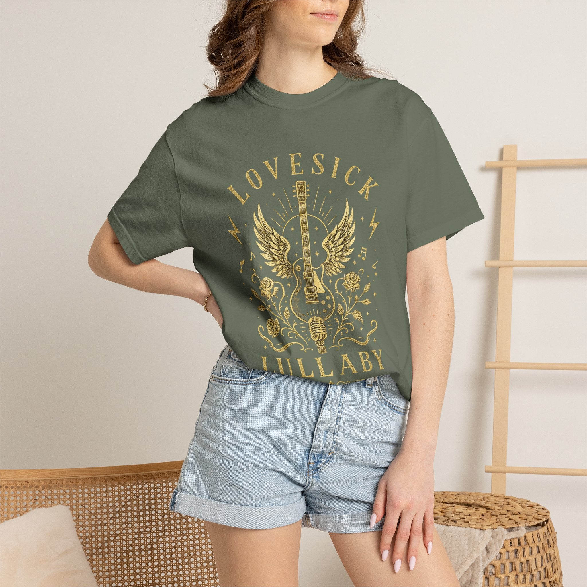 Lovesick Lullaby Guitar T Shirt