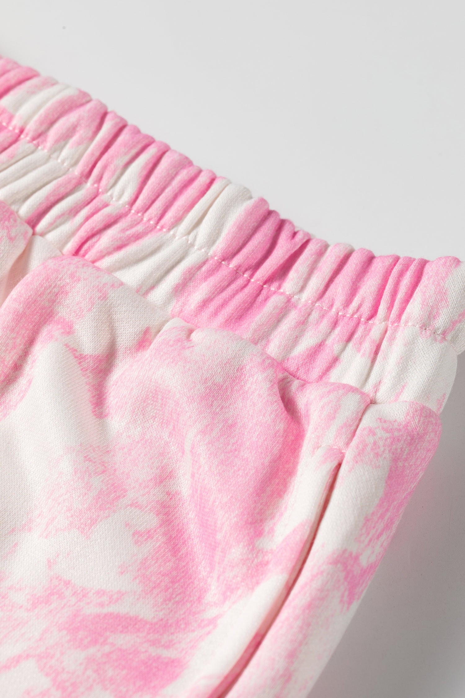 Pink Abstract Print Two Piece Set