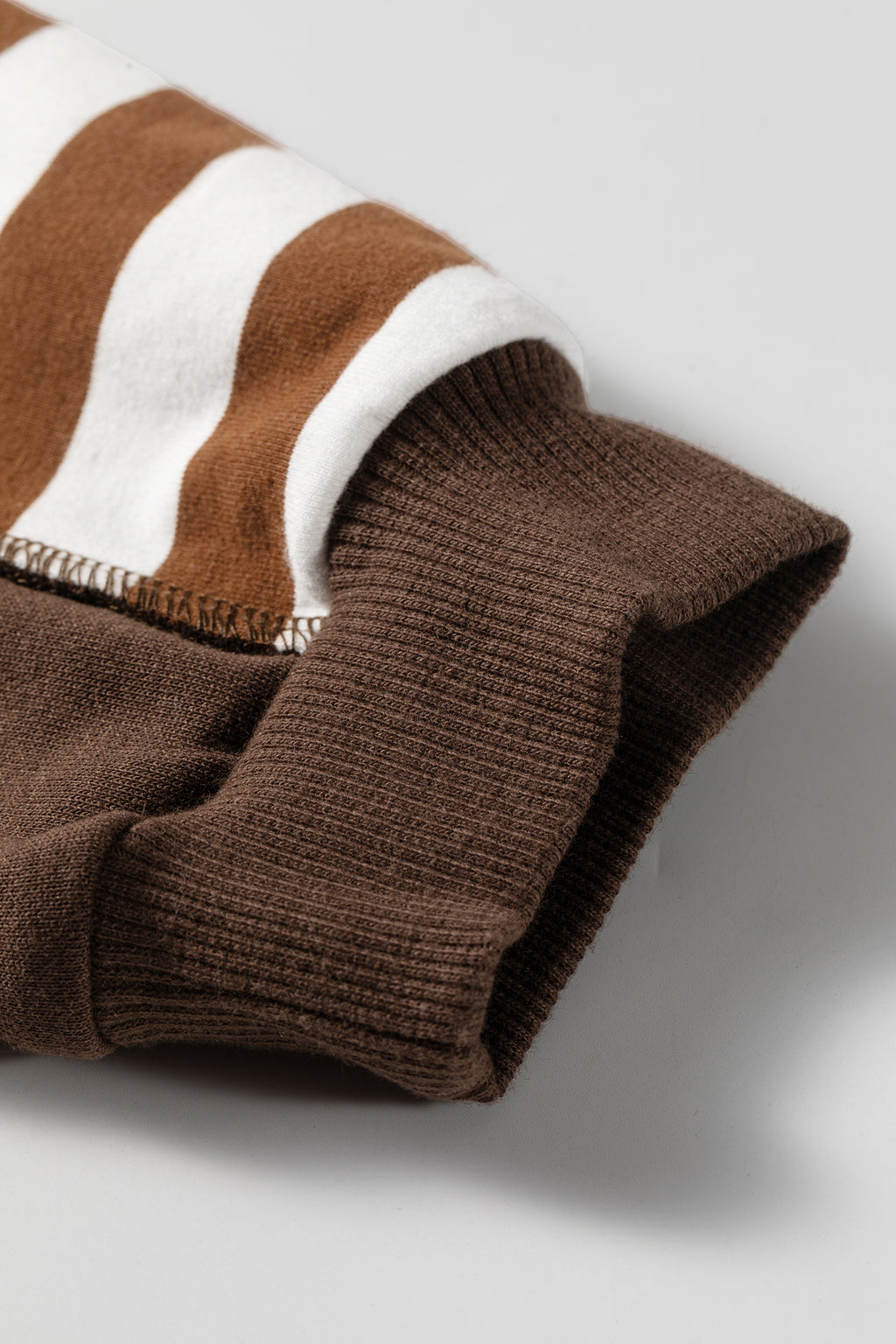 Brown Stripe Long Sleeve Top