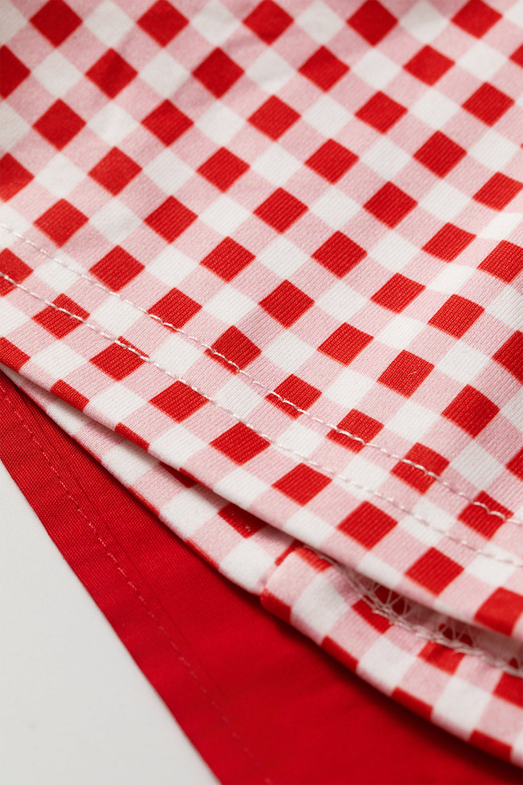 Gingham Contrast Patchwork Loose Mini Dress