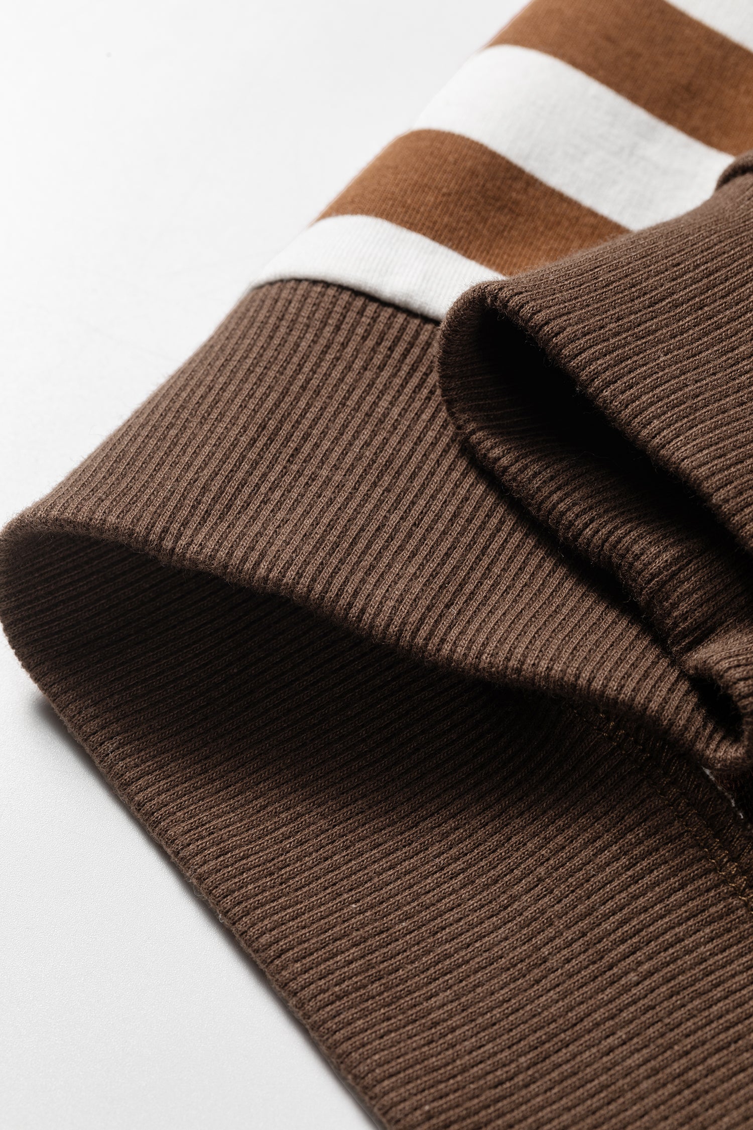 Brown Stripe Long Sleeve Top