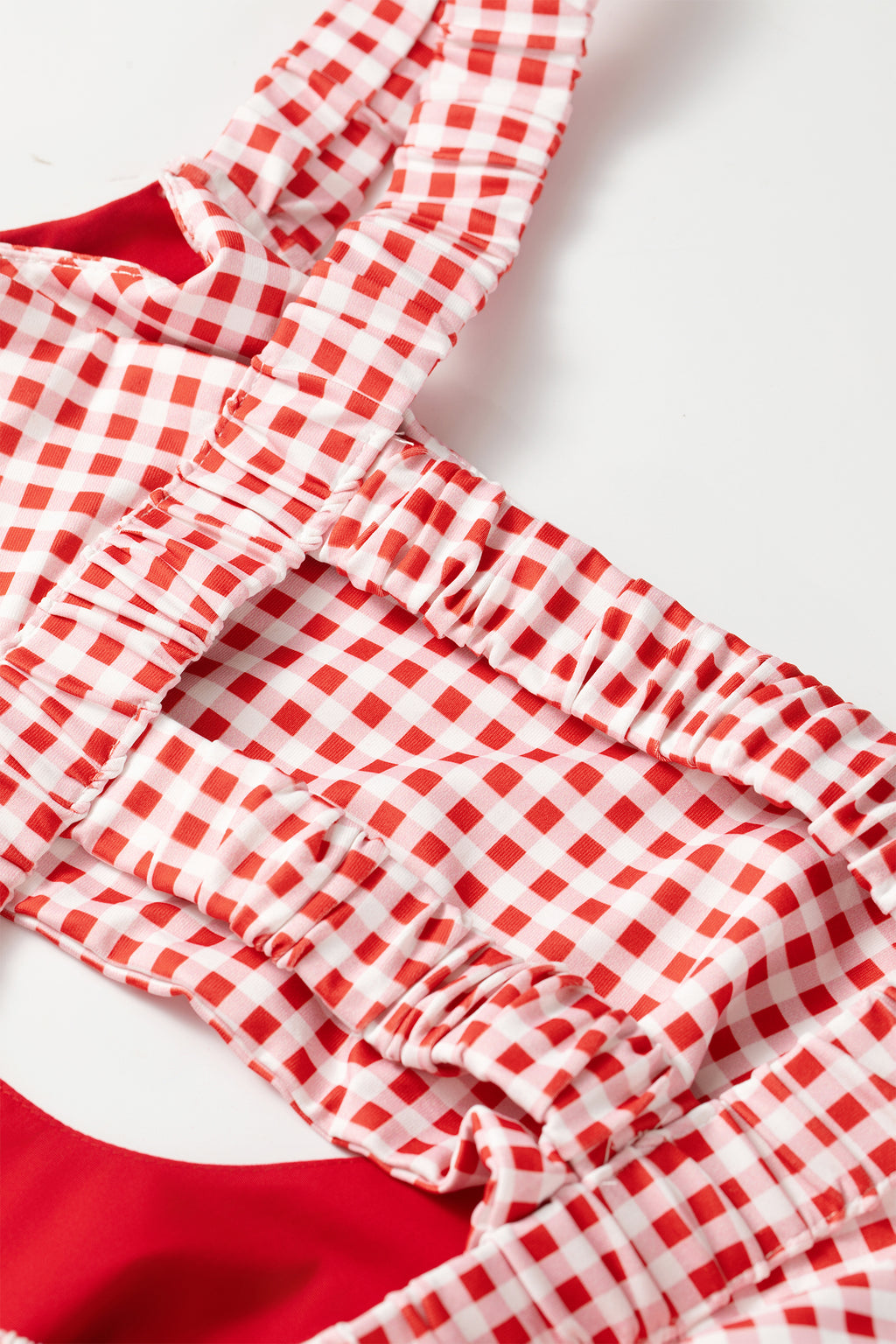 Gingham Contrast Patchwork Loose Mini Dress