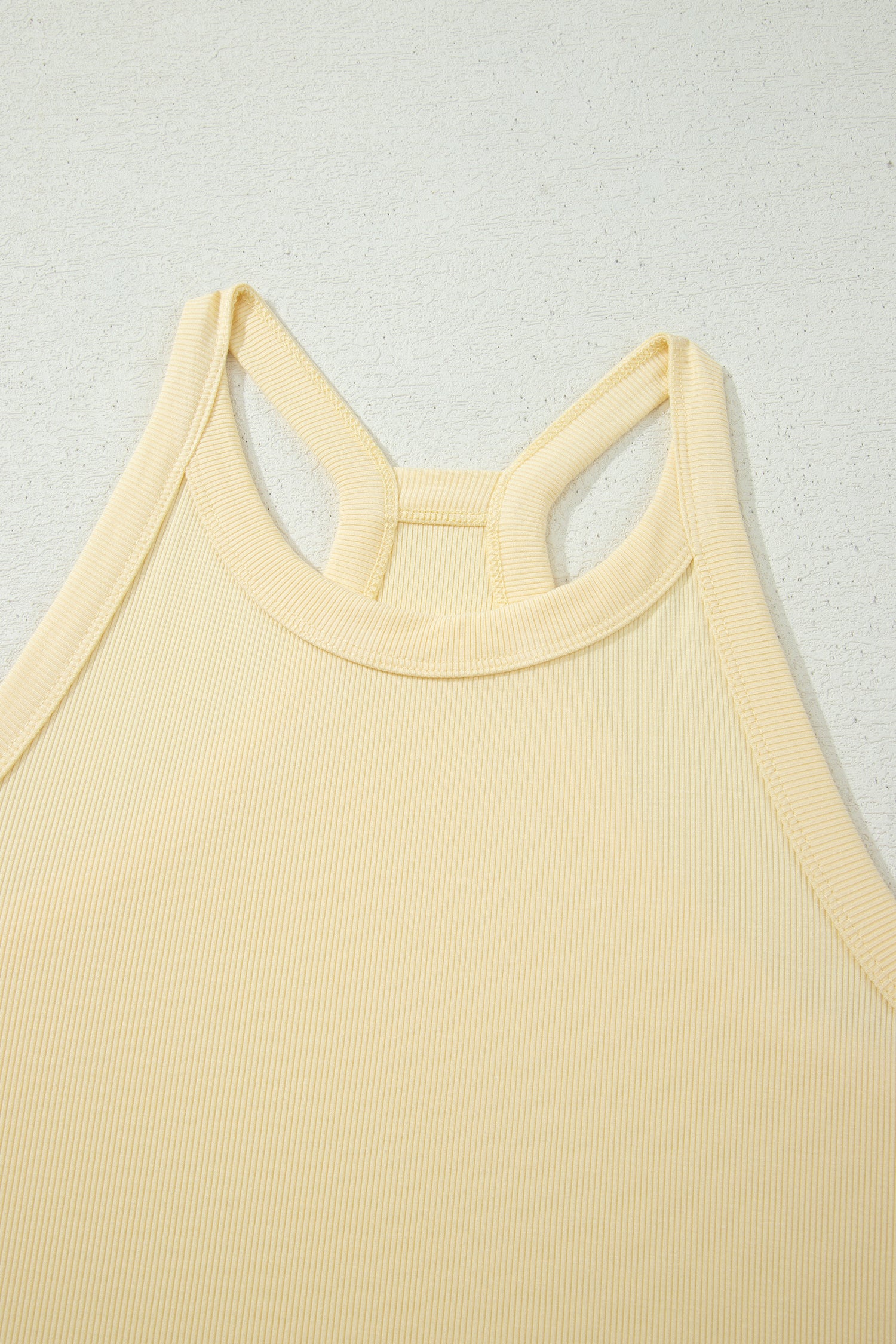 Ribbed Tank Top and Sweatpants Set