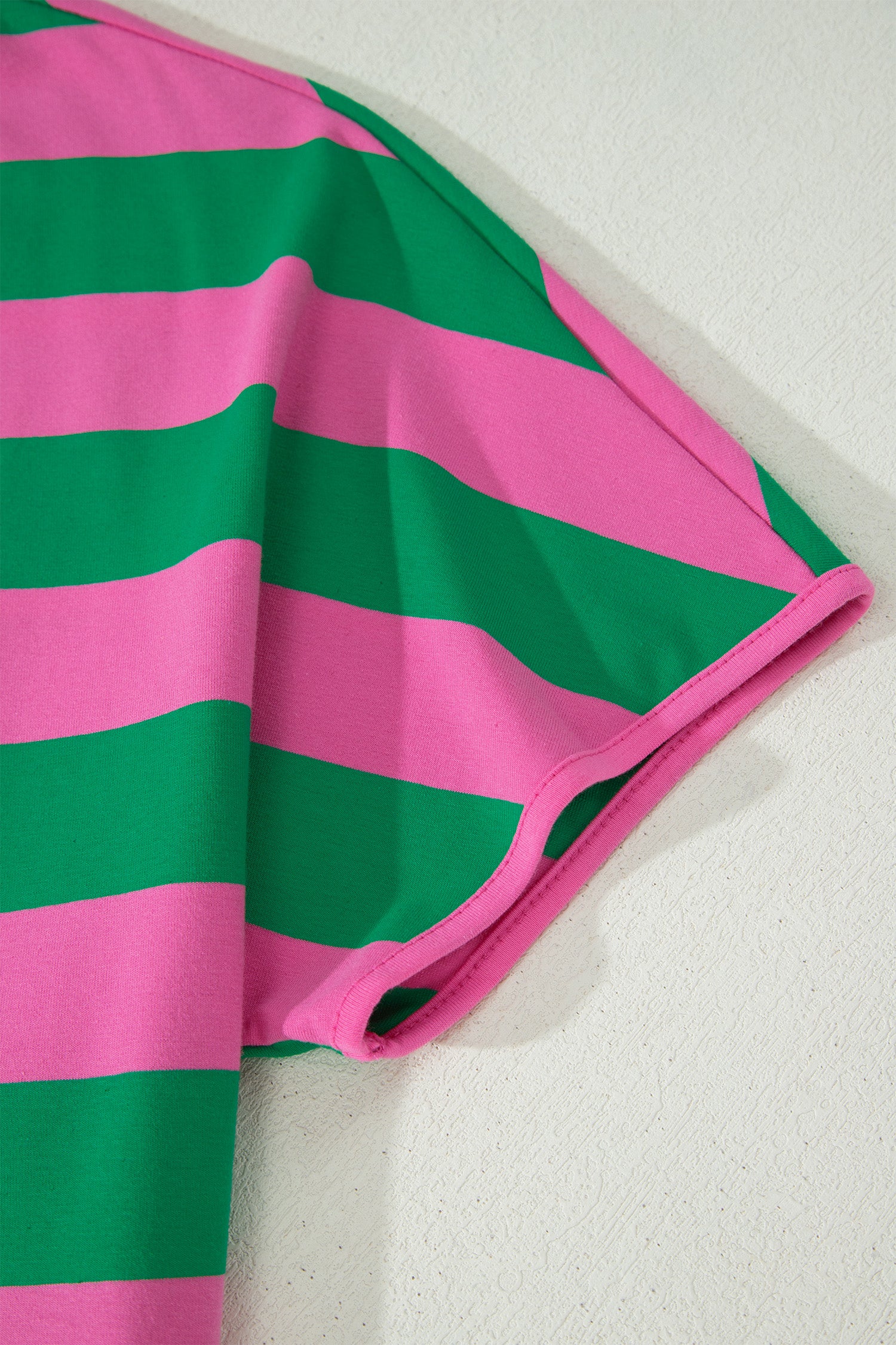 Pink Stripe Dolman Tee Drawstring Skort Athletic 2pcs Set