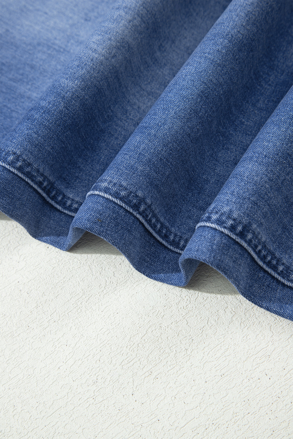 Ashleigh Blue Drawstring Waist Ankle Length Casual Jeans Pocket Detail Denim Pants