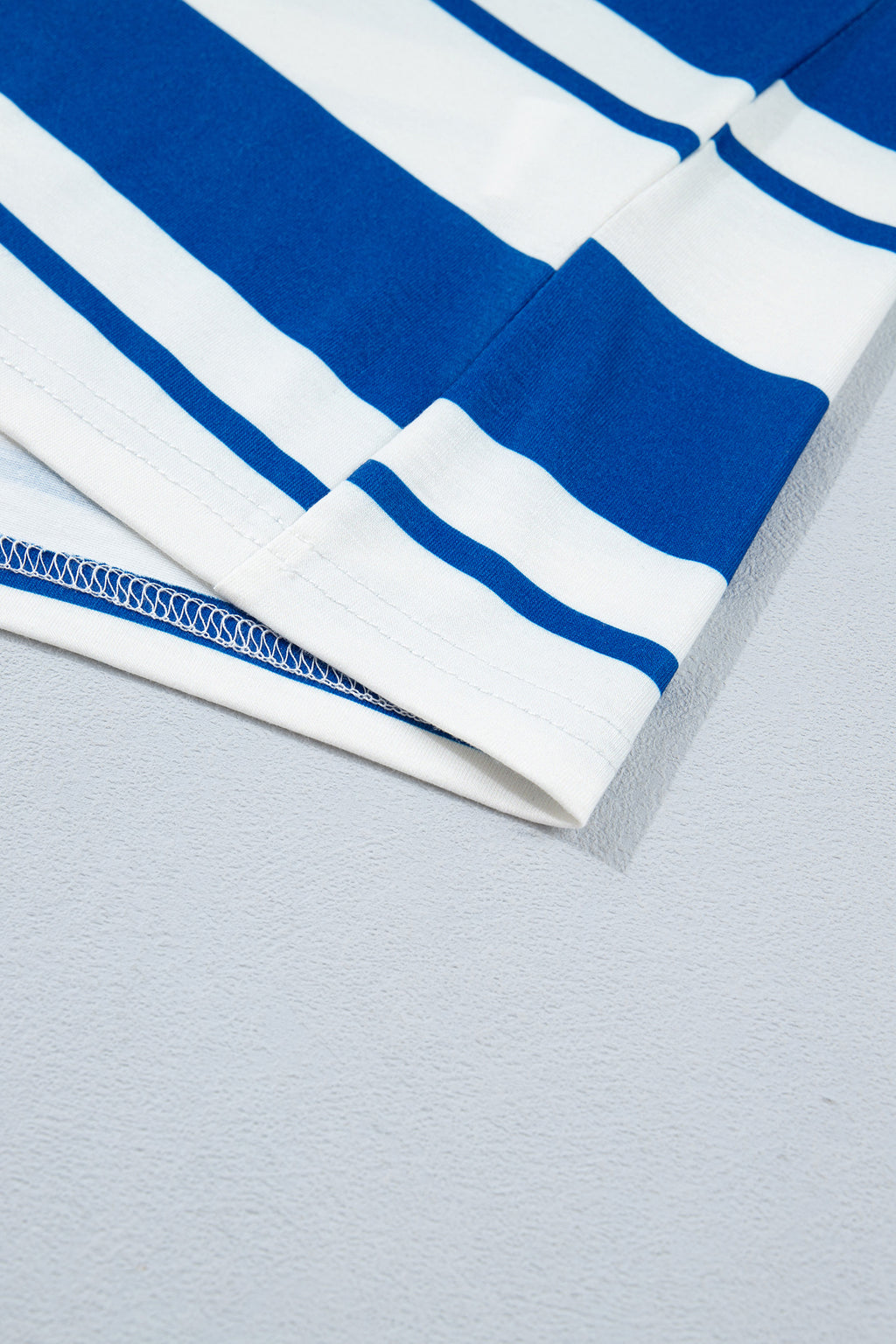 Blue Stripe USA Half Sleeve Loose Top