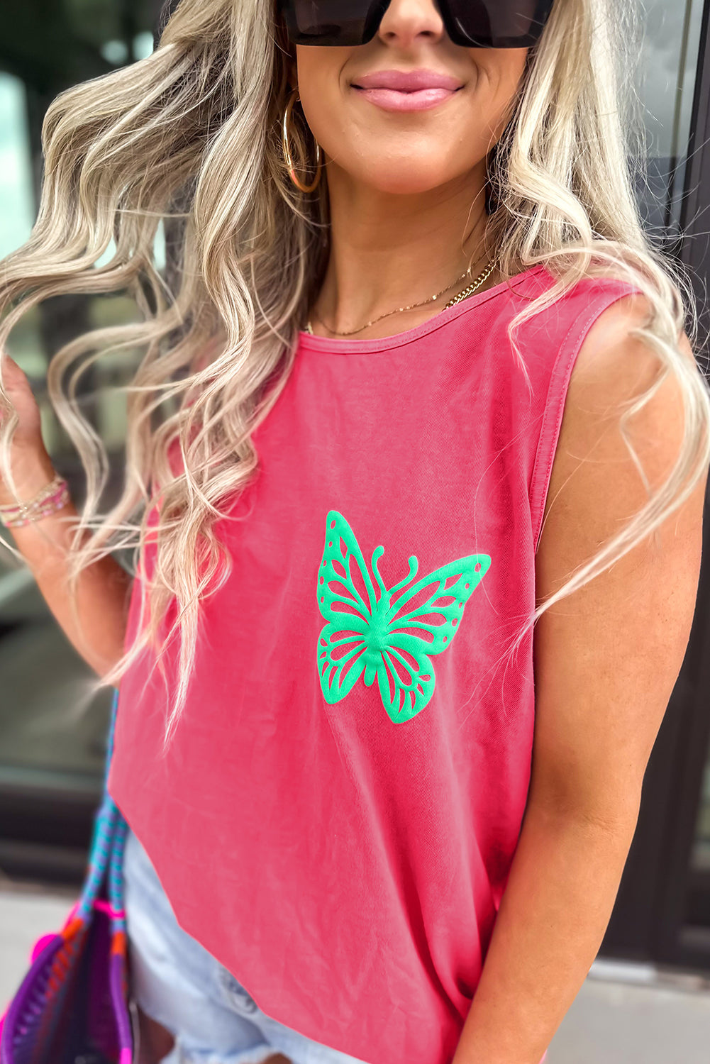 Graphic Casual Tank Top