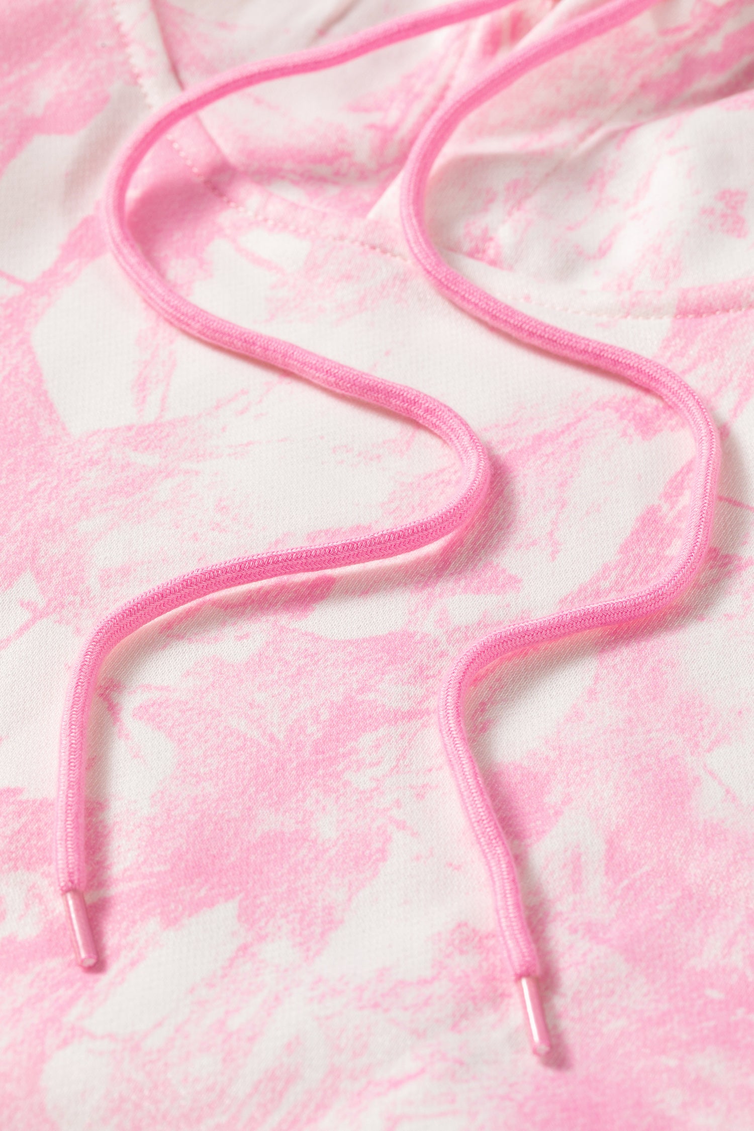 Pink Abstract Print Two Piece Set