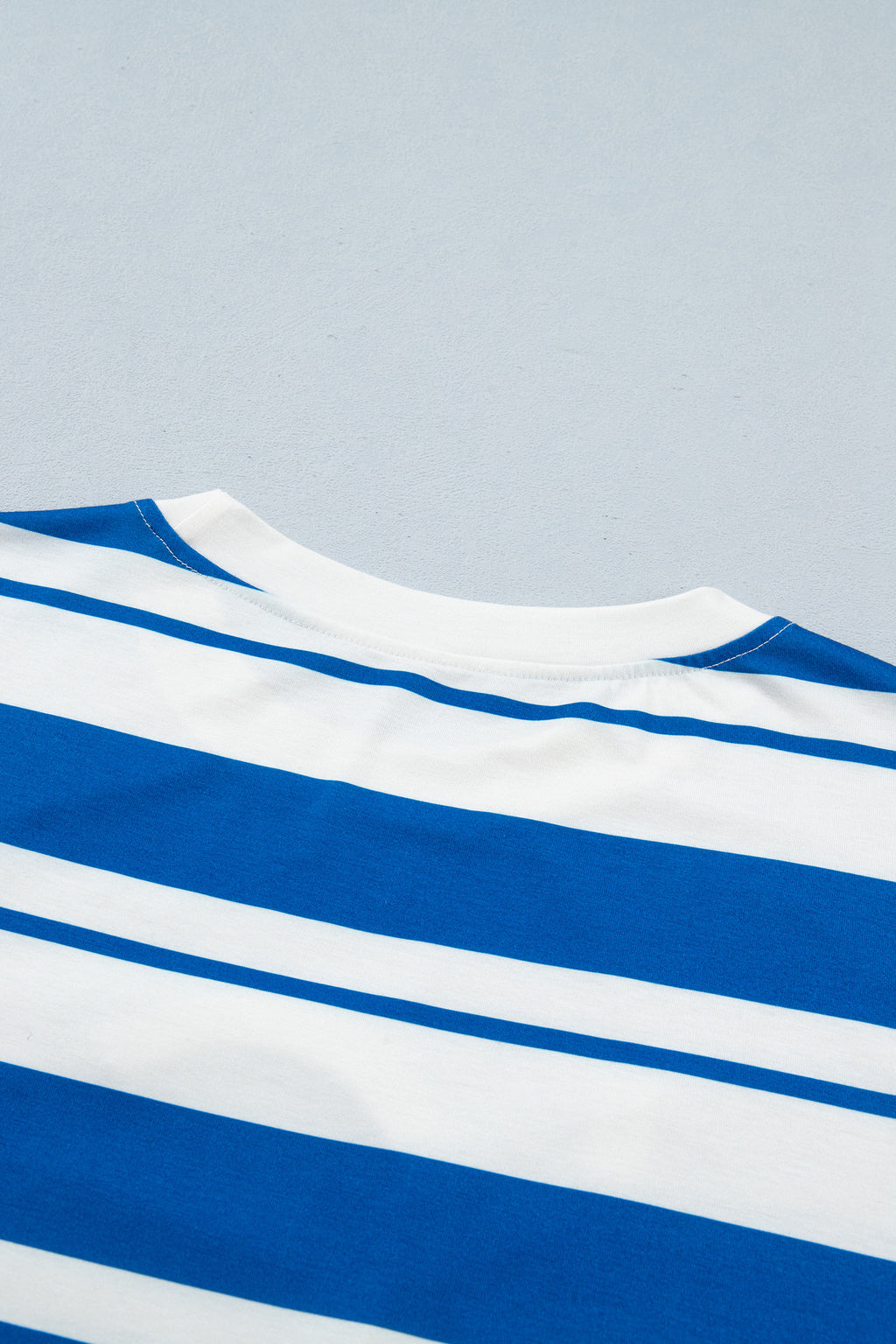 Blue Stripe USA Half Sleeve Loose Top