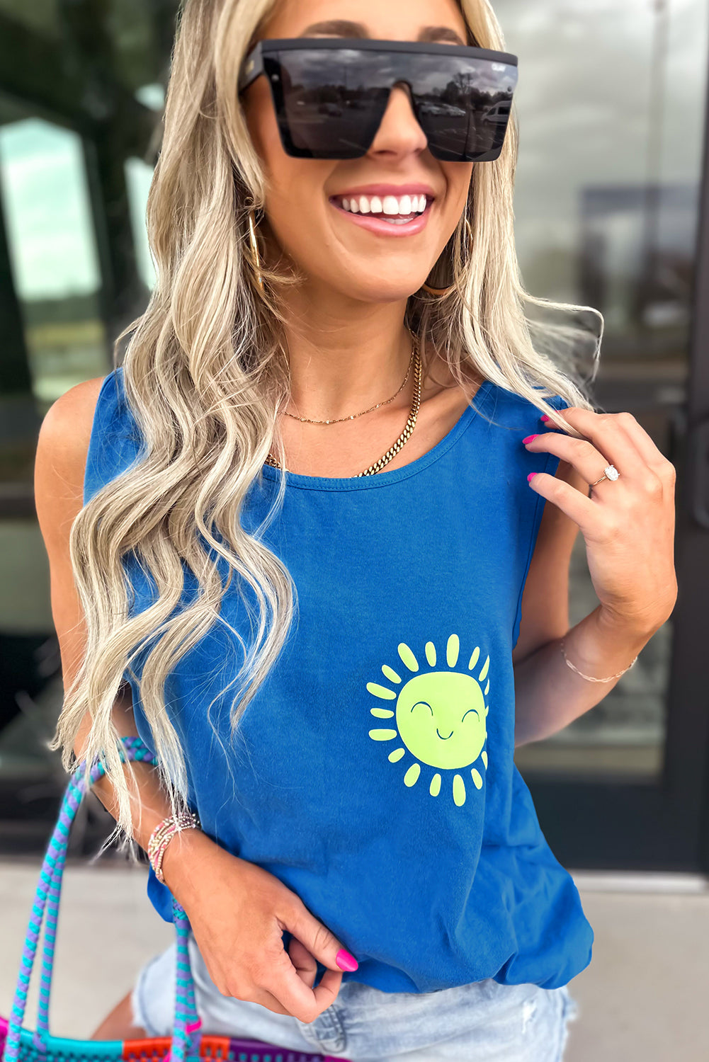 Graphic Casual Tank Top